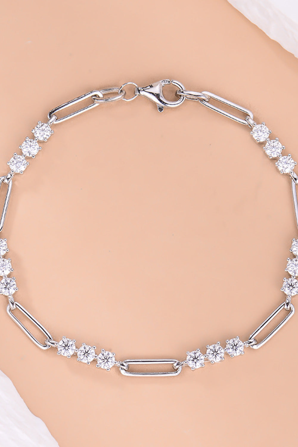 1.8 Carat Moissanite 925 Sterling Silver Bracelet 