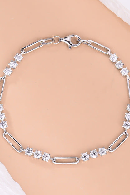 1.8 Carat Moissanite 925 Sterling Silver Bracelet 