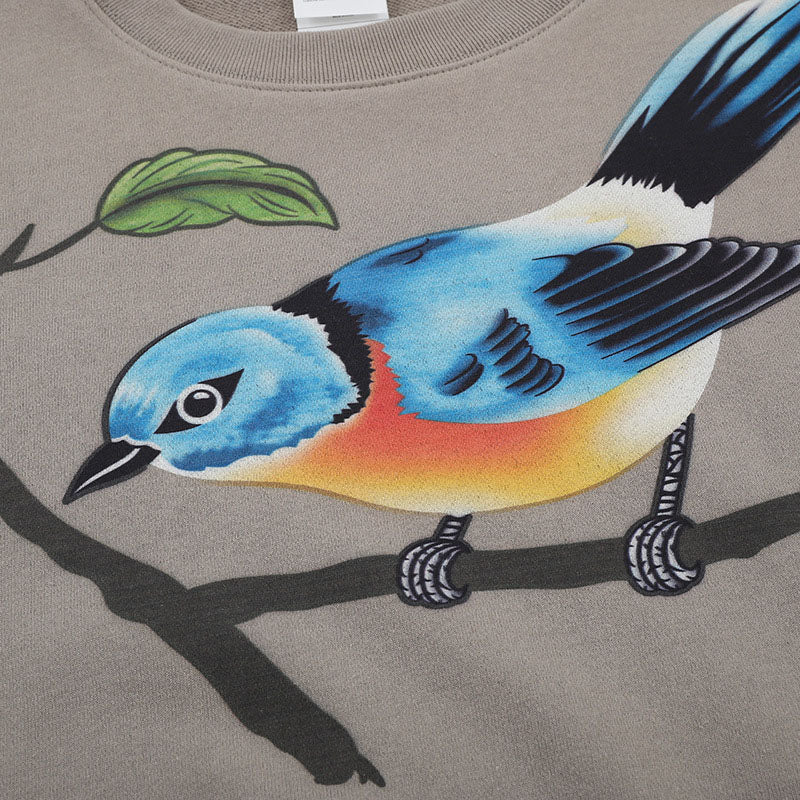 Bird print sweatshirt