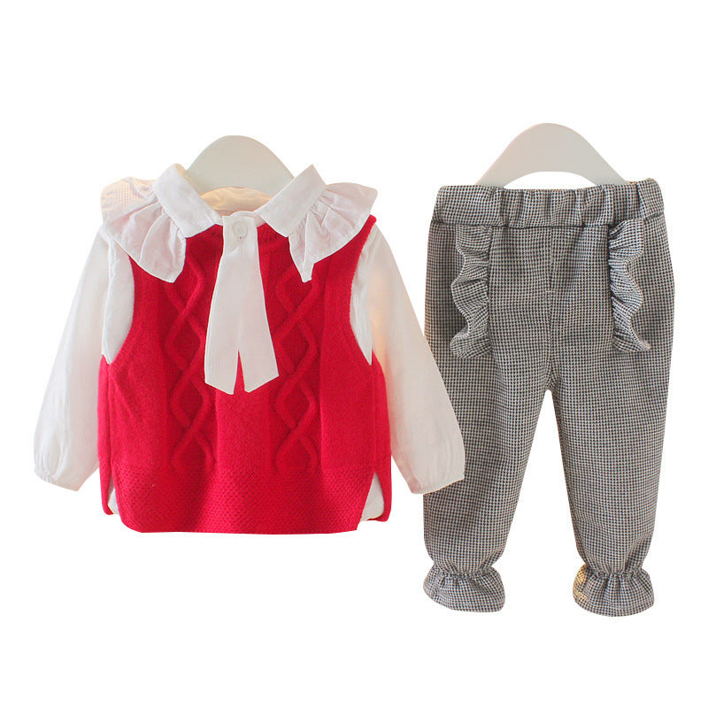 Female baby long sleeve suit