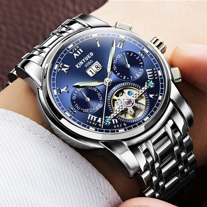 Solid stainless steel mechanical watch