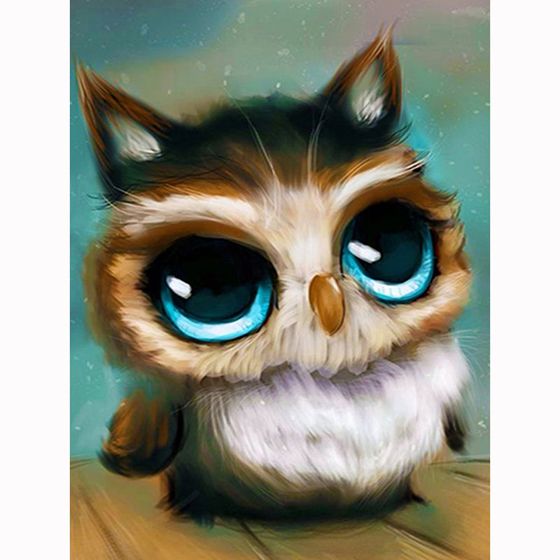 Owl And Baby Theme Diamond Painting Full 5D Embroidery