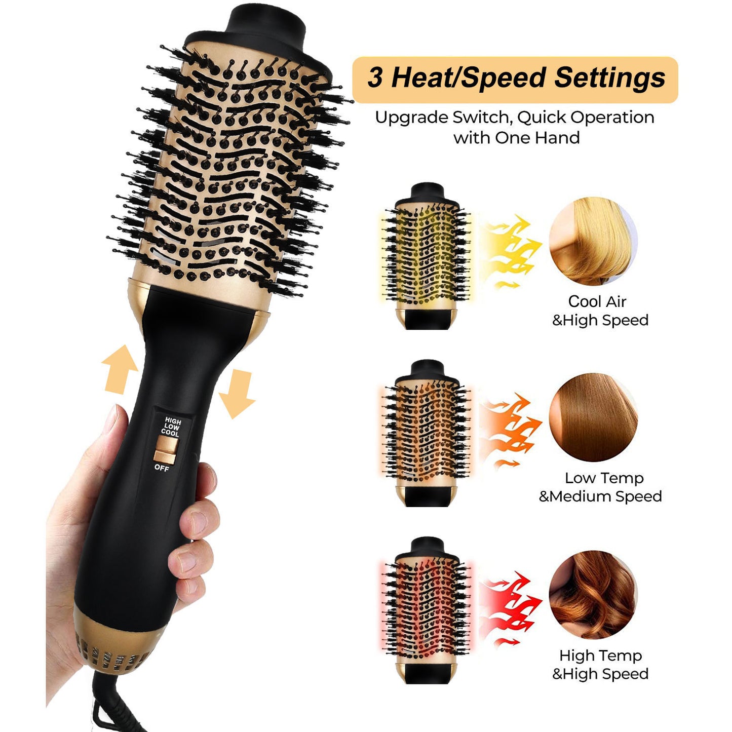 Multifunctional Hot Air Curler Curling And Straightening Dual-use Hair Dryer 