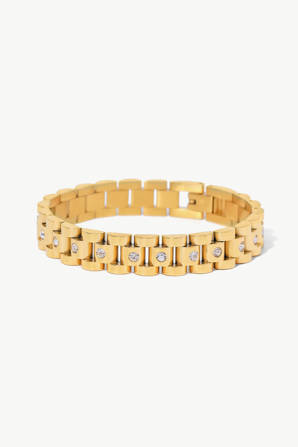 18K Gold-Plated Watch Band Bracelet 