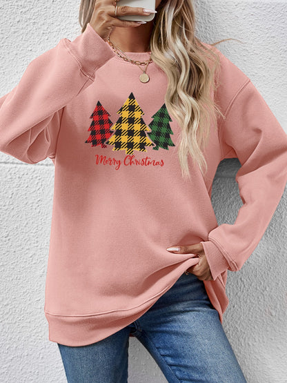 MERRY CHRISTMAS Dropped Shoulder Sweatshirt