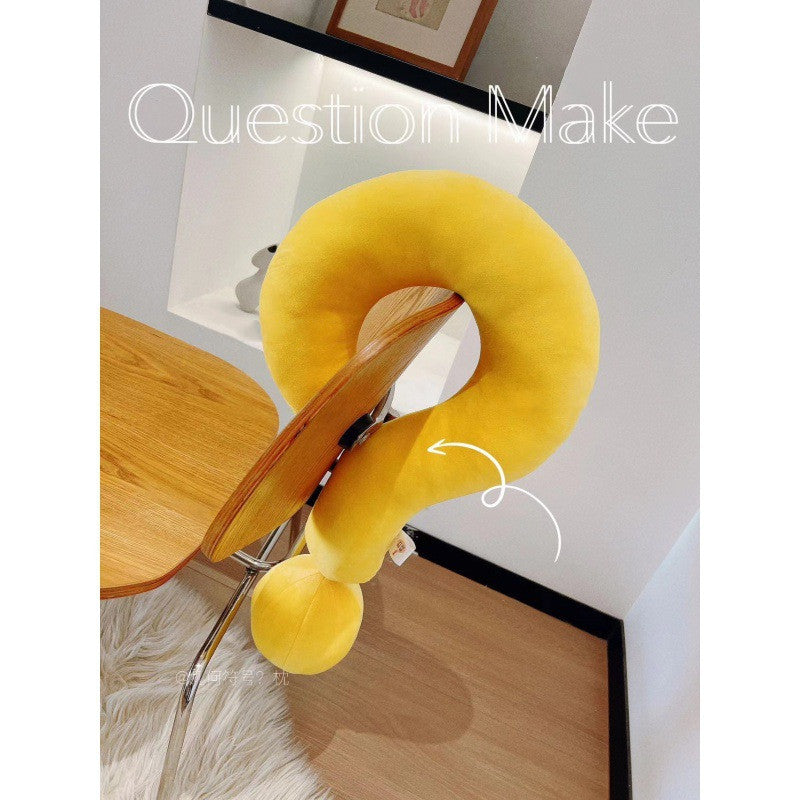 Question Mark Neck Pillow Comfortable Fabric 