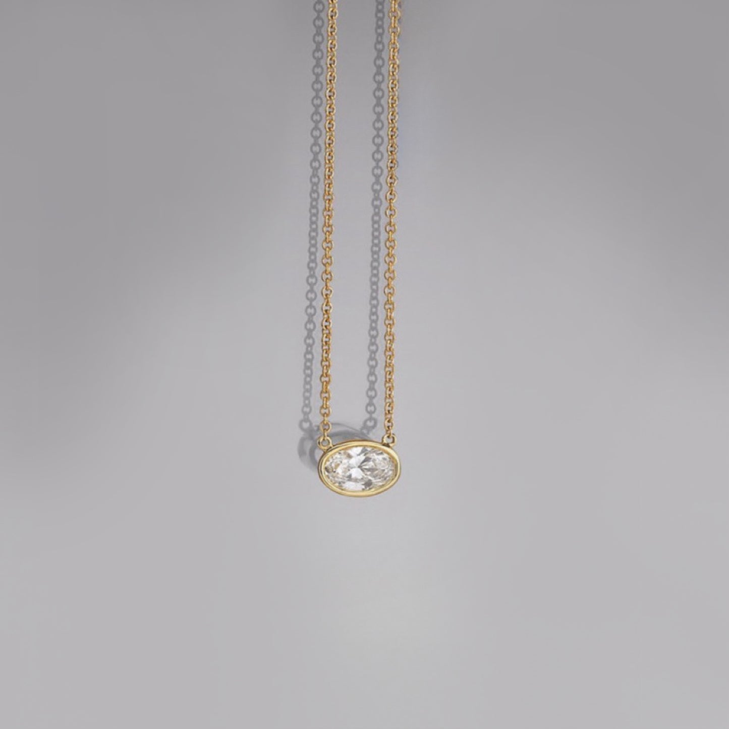 18K Gold-Plated Stainless Steel Pendant Necklace 