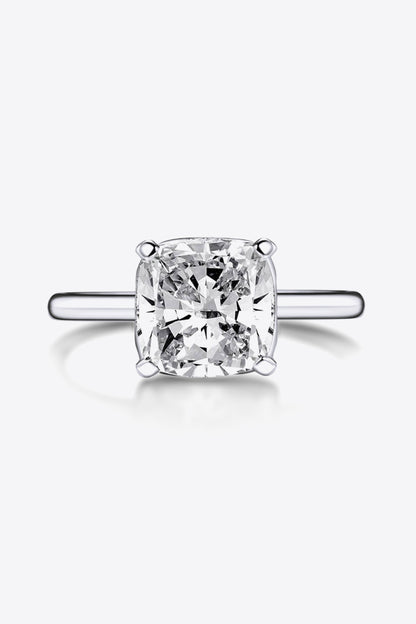 3.5 Carat Zircon 4-Prong Ring 