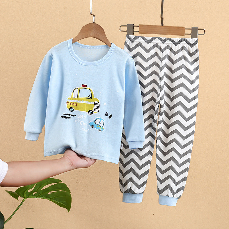 CUHK Children's Underwear Set Printed Homewear Pajamas