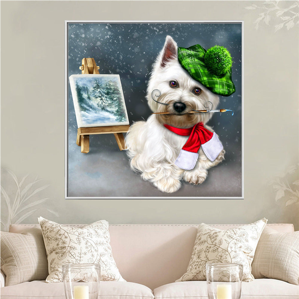 Dog Theme Diamond Painting Rhinestone Photo