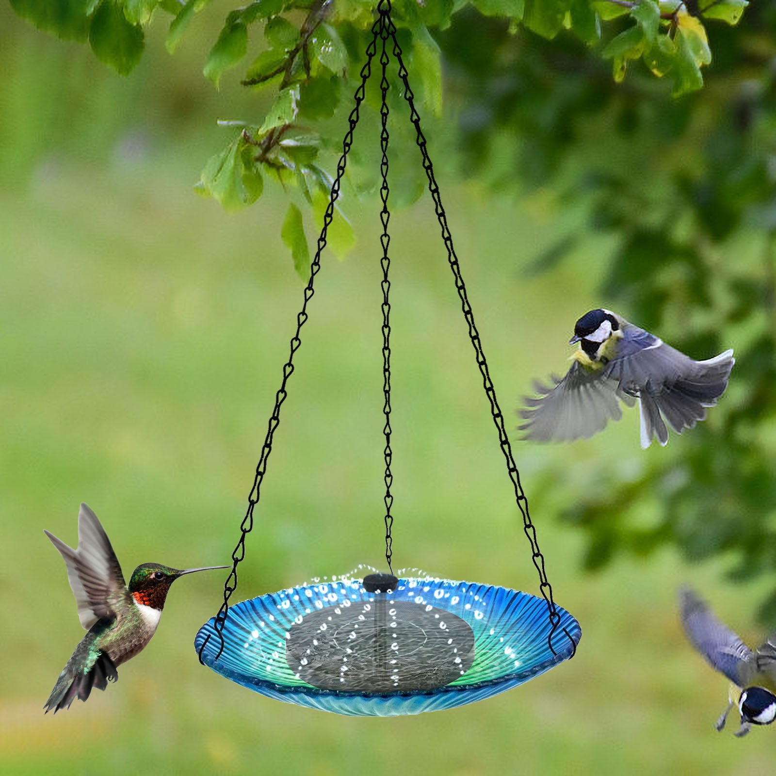 Outdoor Garden Fountain Hanging Bird Feeder 