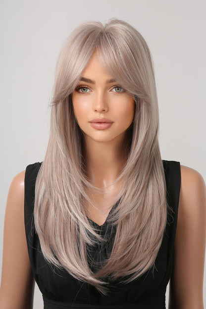 13*1" Full-Machine Wigs Synthetic Long Straight 22" 