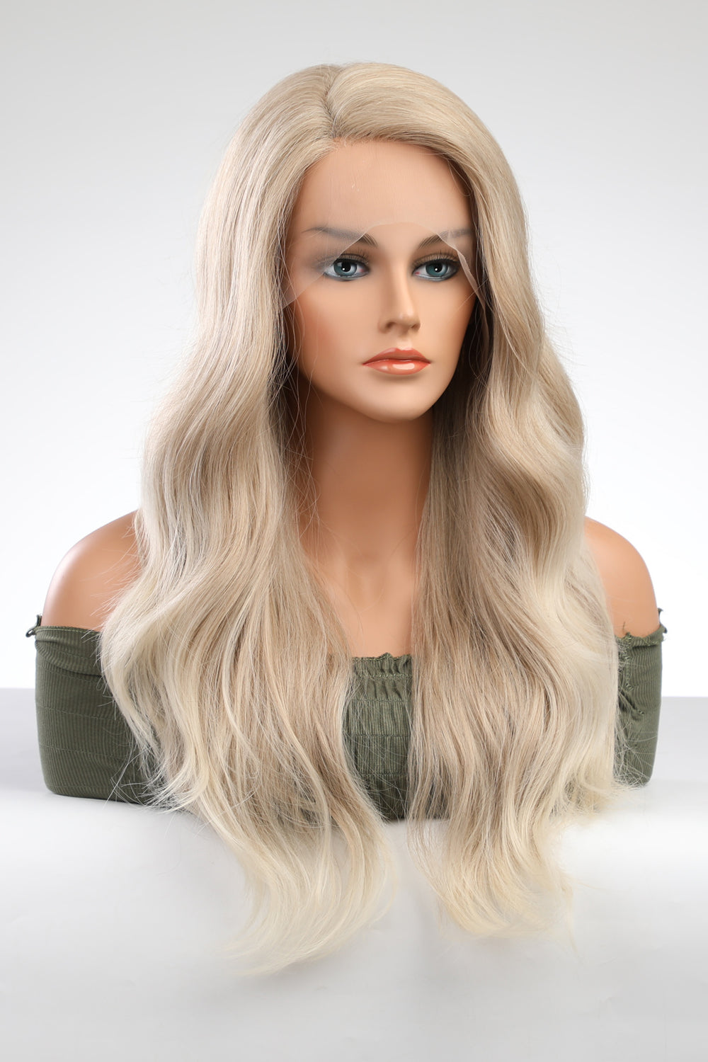 13*2" Lace Front Wigs Synthetic Long Wave 25" 150% Density 