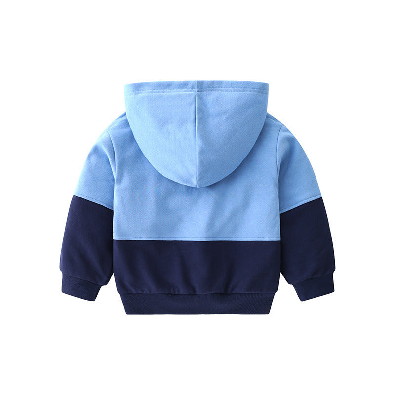 Spring New Children's Cotton Hooded Top