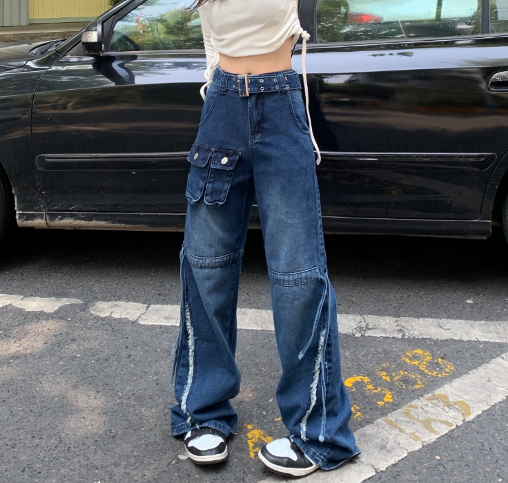 Vintage High Waist Loose Wide Leg Jeans