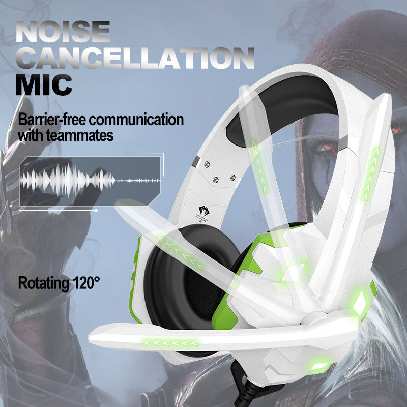 Gaming Headset Computer Headset Wired With Microphone Breathing Light