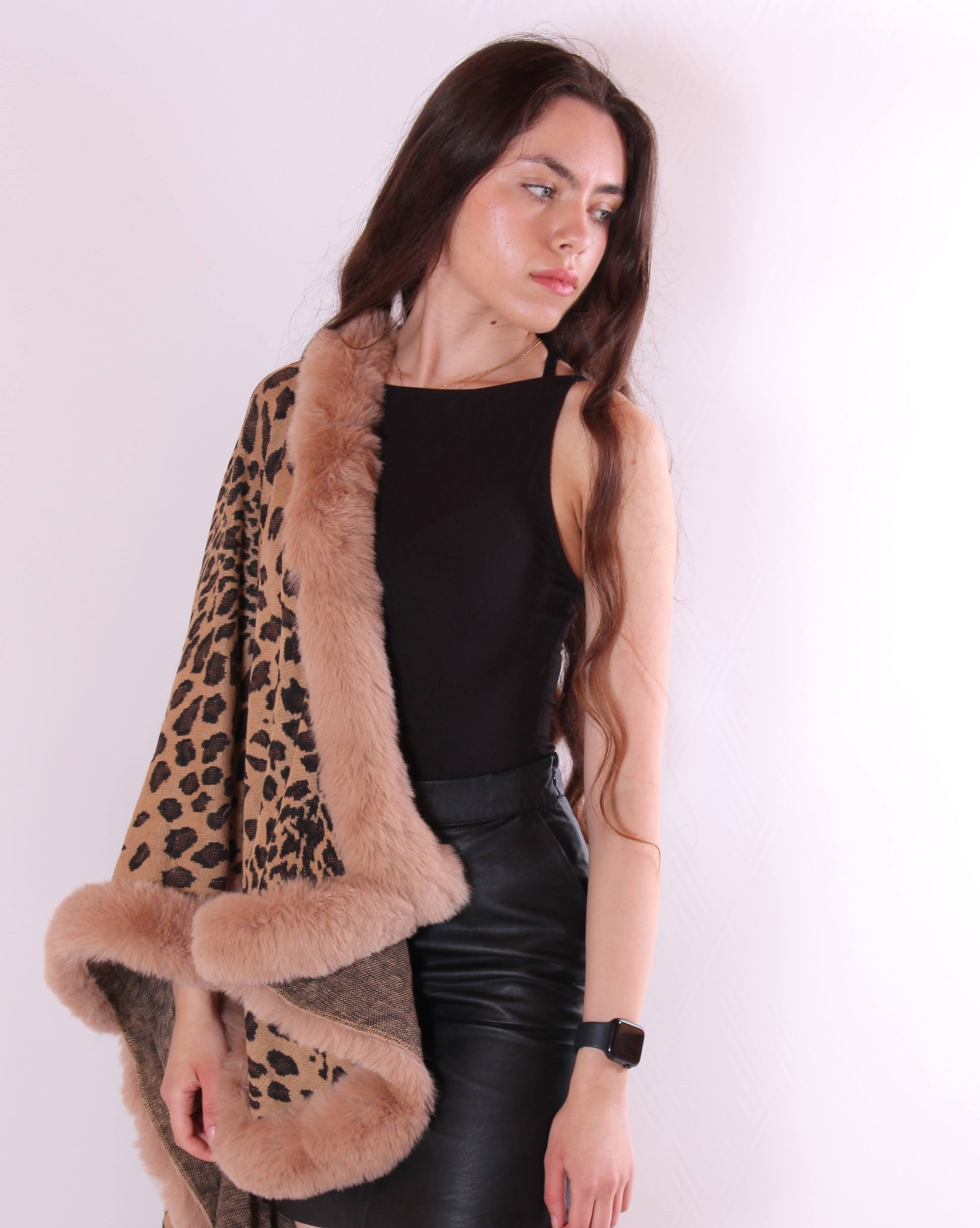 Stylish Leopard Lounge Poncho