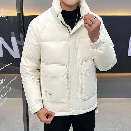 Men's Stand-up Collar Down Jacket Coat 