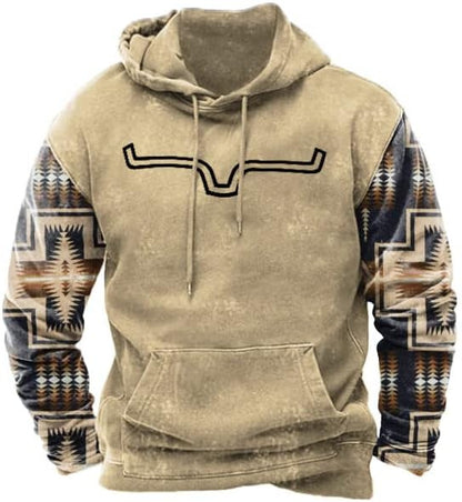 Printed Hoodie Men's Clothing