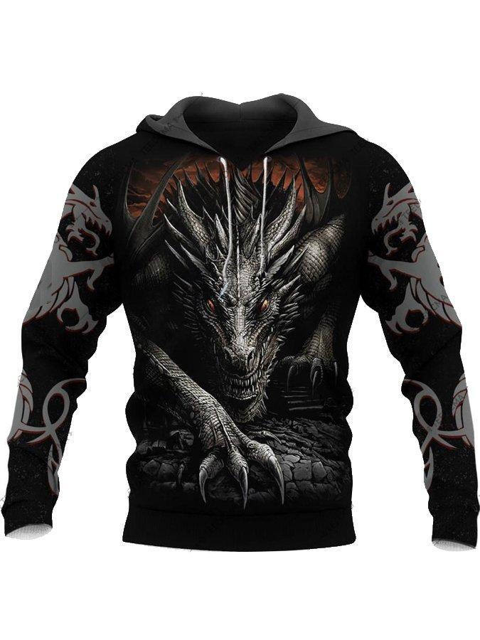 Digital Printing Sweater Men's Myth Series Sweater Pullover