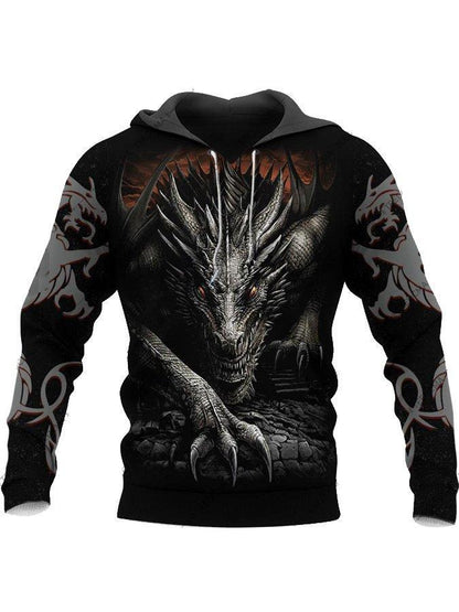 Digital Printing Sweater Men's Myth Series Sweater Pullover