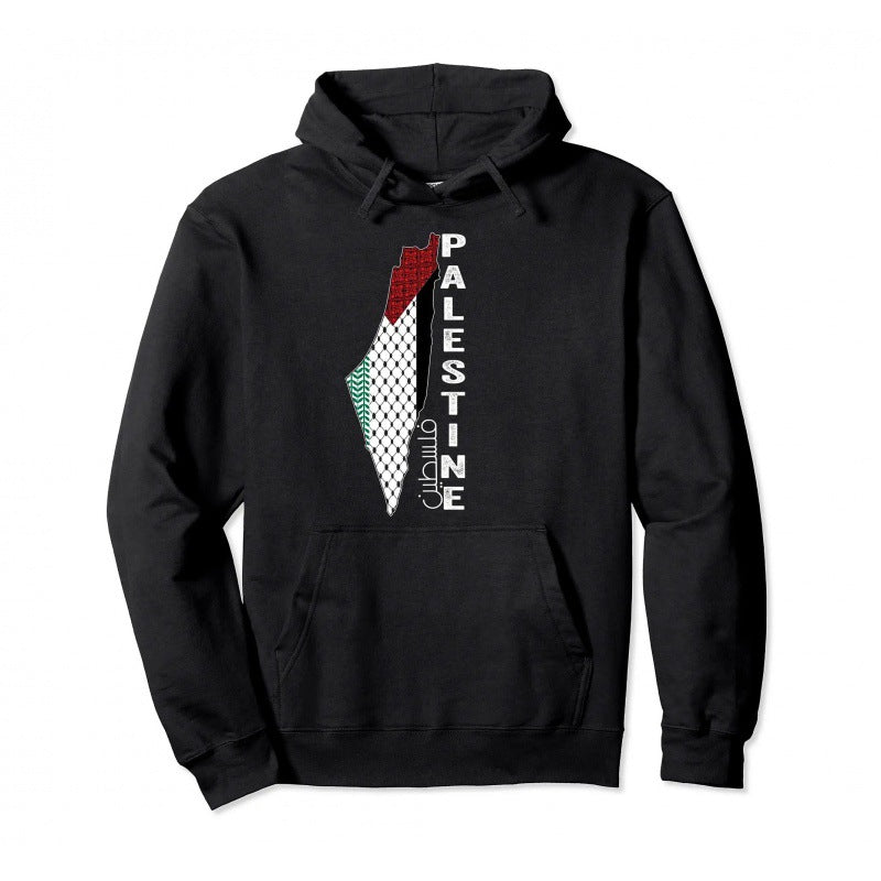 Cotton Palestine Pullover Hoodie Warm Hoodie Fashion Hip Hop Street Wear Pullover Men Women Casual Sweatshirt