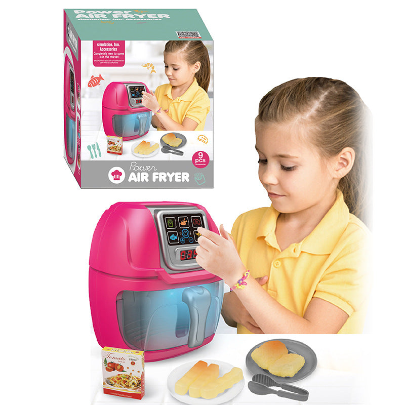 New Children Play House Kitchen Simulation Toy Air Fryer 