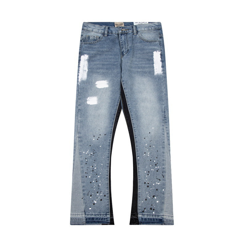 Men's And Women's Fashion Casual Washed Jeans