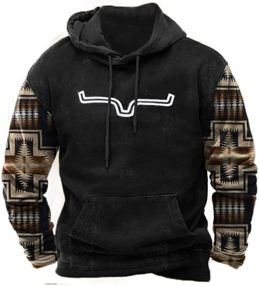 Printed Hoodie Men's Clothing