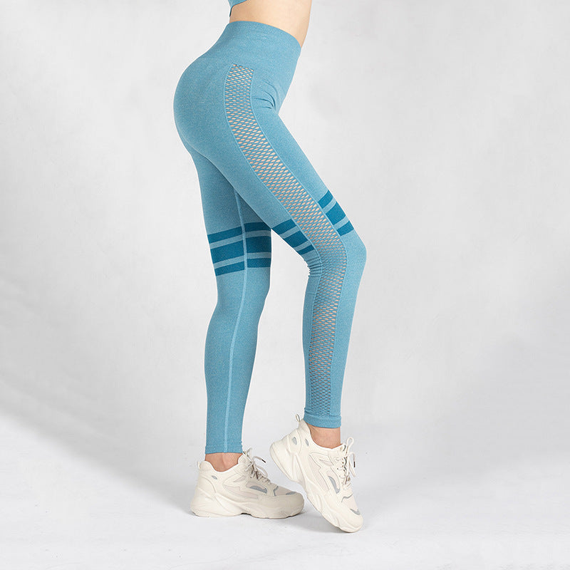 Hollow Mesh Breathable Yoga Pants 