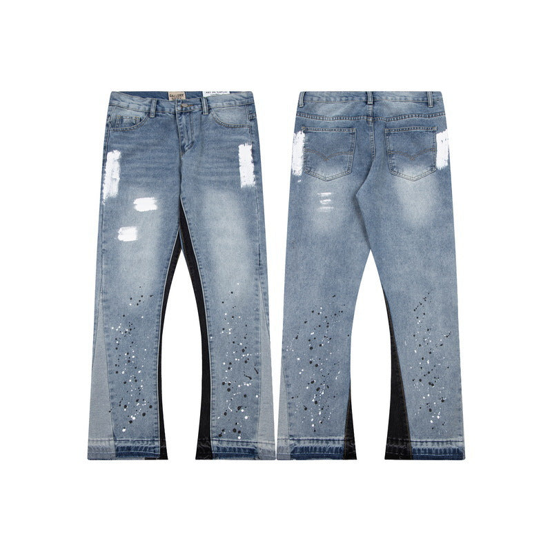 Men's And Women's Fashion Casual Washed Jeans