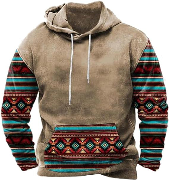 Printed Hoodie Men's Clothing