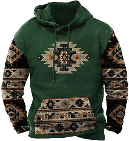 Printed Hoodie Men's Clothing