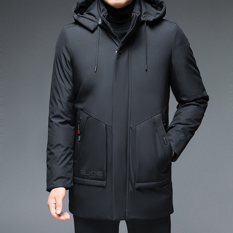 Men's Hooded Thickened Warm-keeping Cotton Clothing 