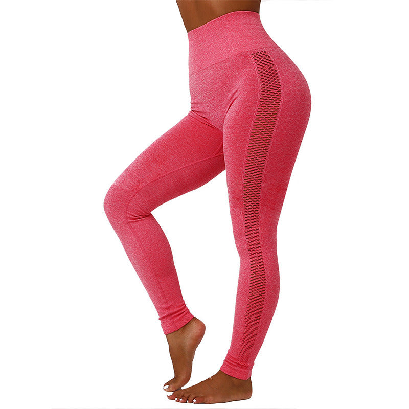 Hollow Mesh Breathable Yoga Pants 