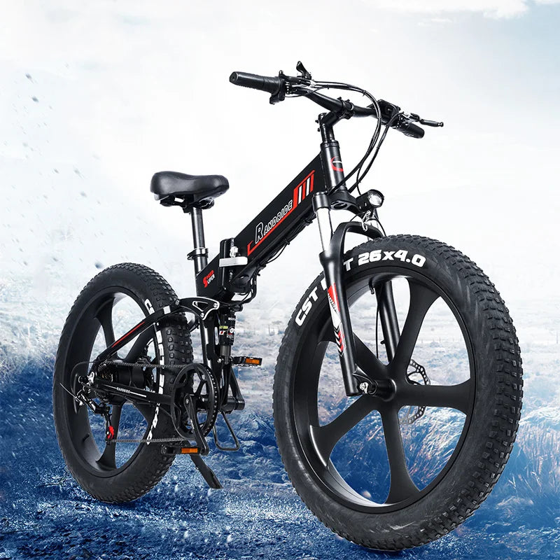 RANDRIDE YX26M 26-Inch Electric Bike - 1000W, Full Suspension