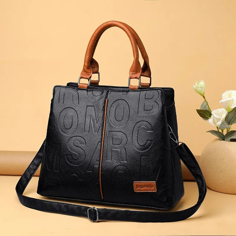 2024 Large Capacity Leather Handbag 