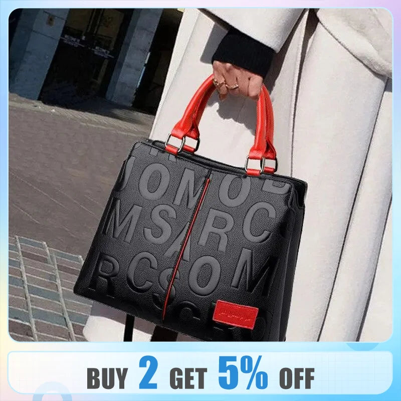 2024 Large Capacity Leather Handbag 