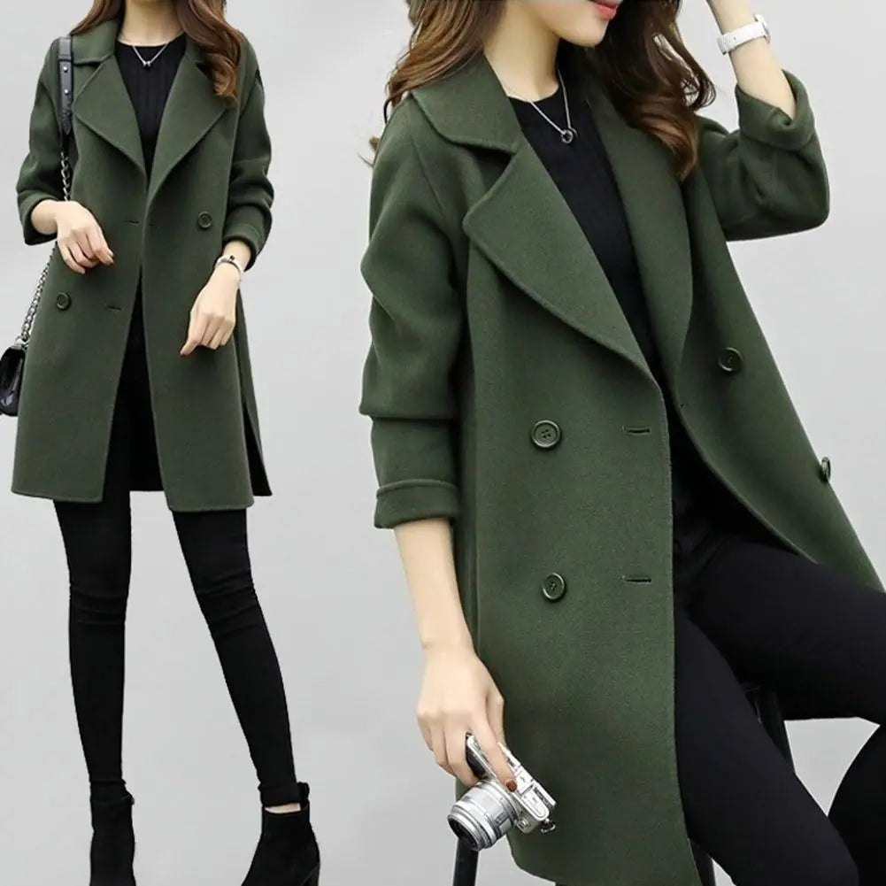 Women's Midi Trench Coat 