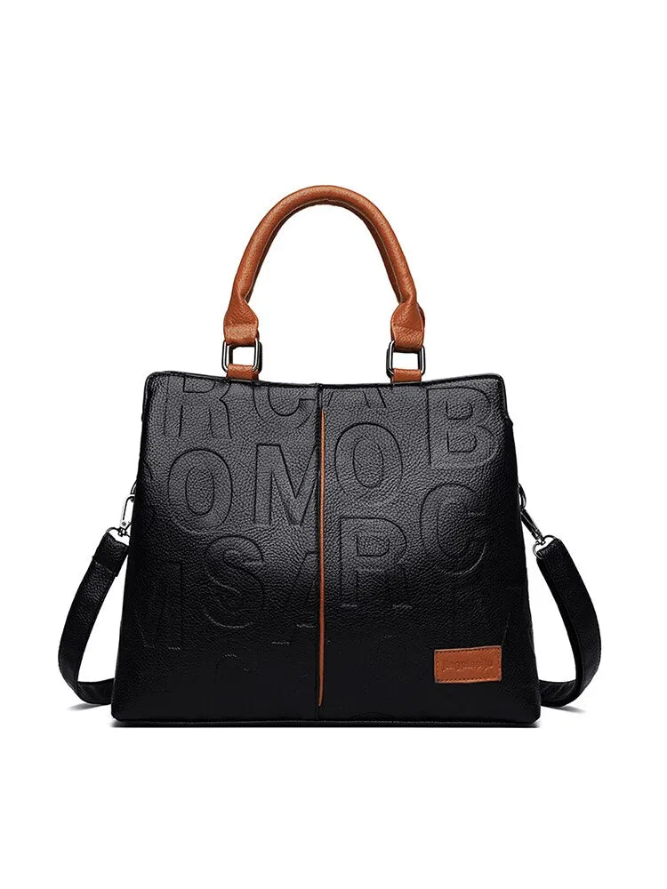 2024 Large Capacity Leather Handbag 