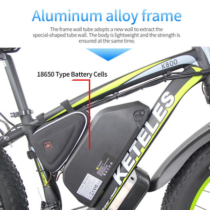 2000W Dual Motor Electric Mountain Bike - 23Ah Lithium Battery