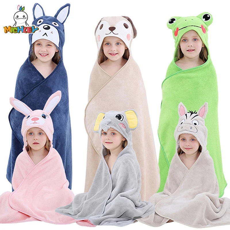 Toddler Hooded Baby Bath Towels—Soft, Warm, and Perfect for Snuggly Moments 