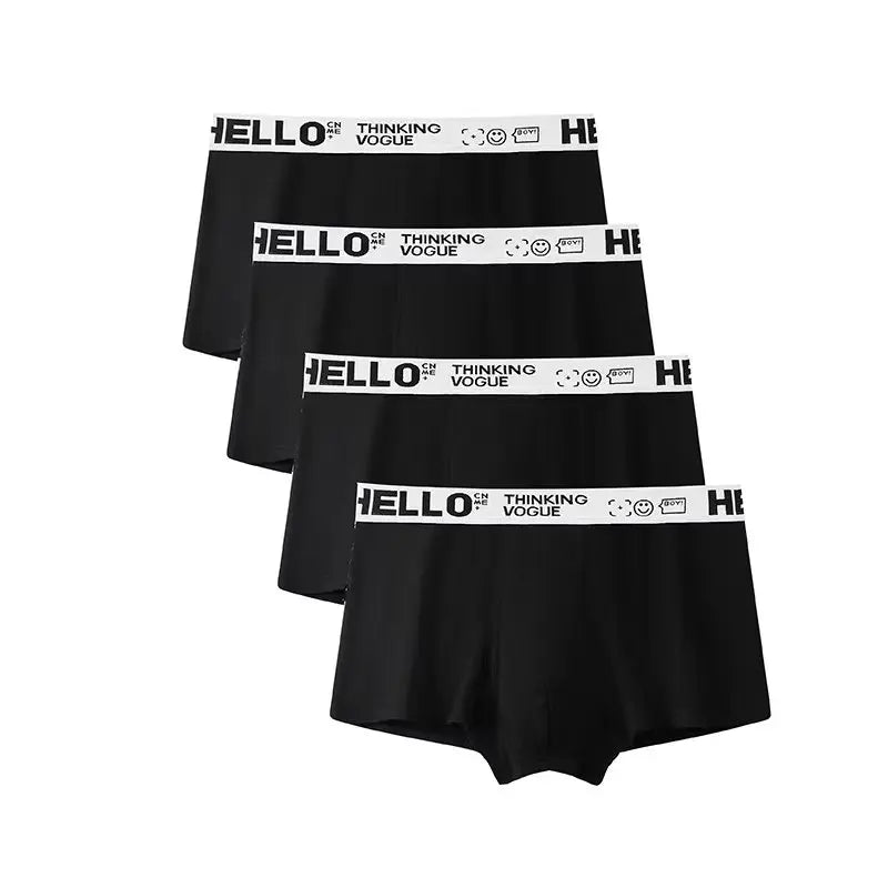 4-Pack Men's Sexy Boxer Underwear 