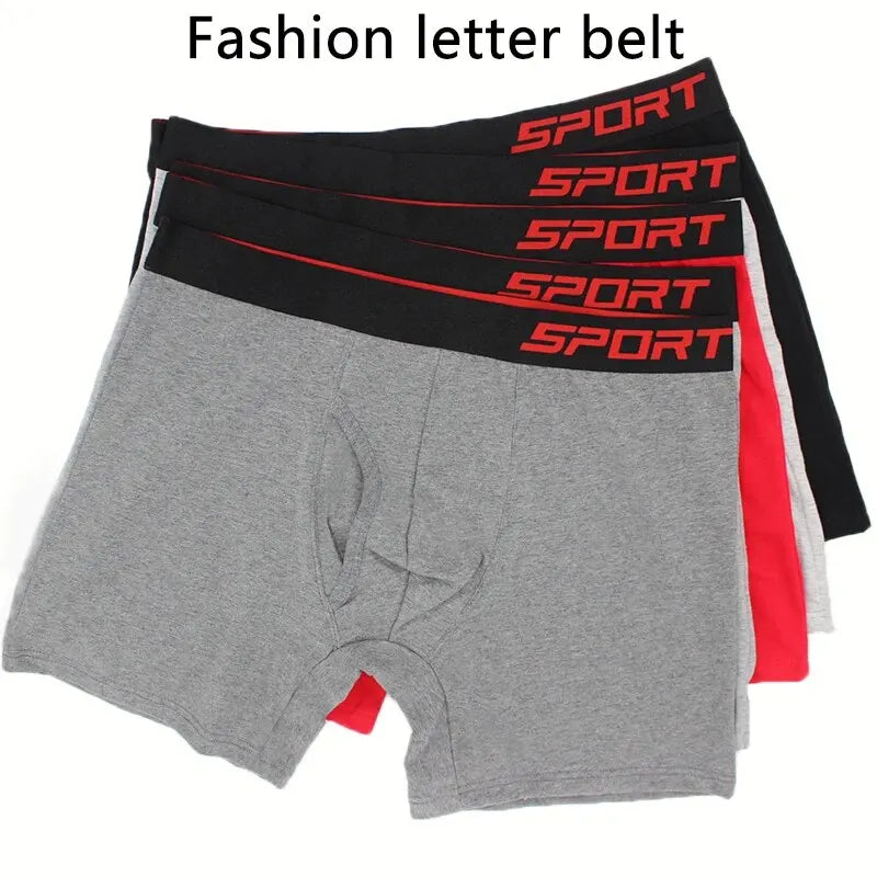 5-Pack Men's Sports Boxer Underwear 