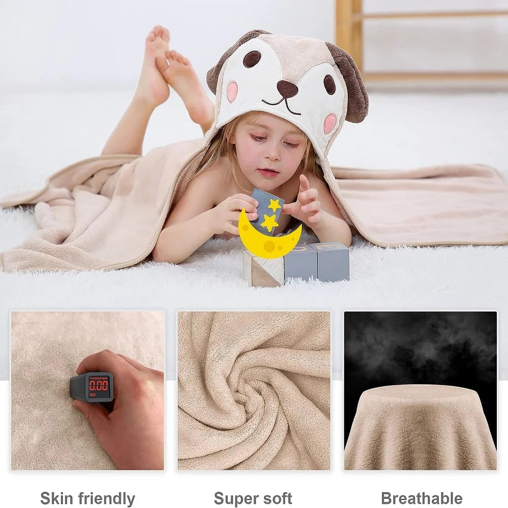 Toddler Hooded Baby Bath Towels—Soft, Warm, and Perfect for Snuggly Moments 