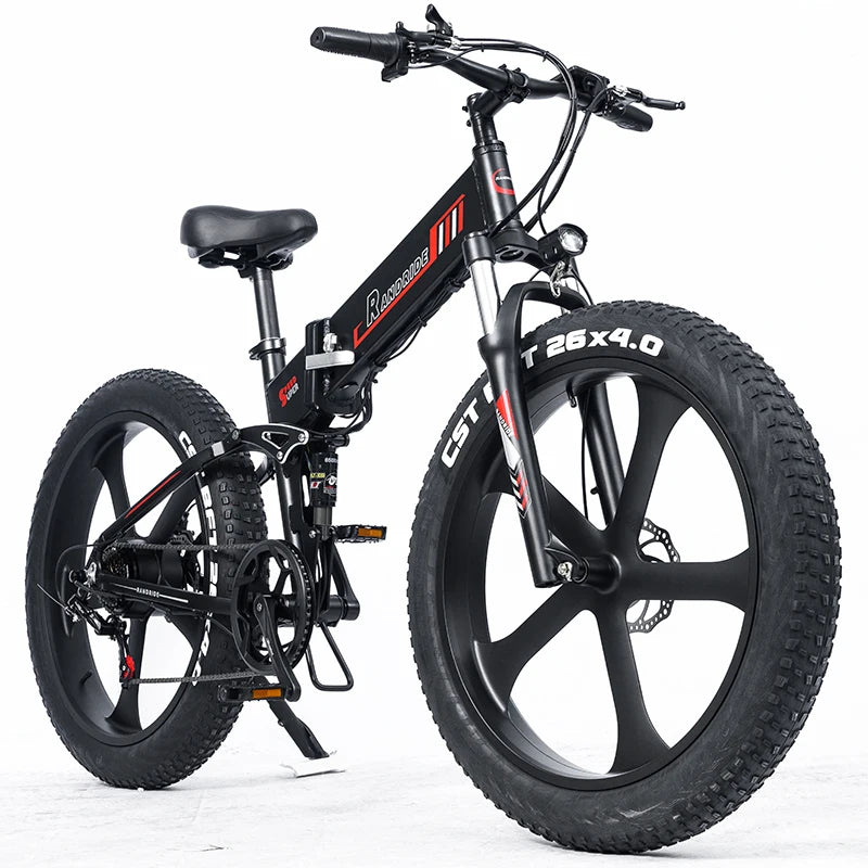 RANDRIDE YX26M 26-Inch Electric Bike - 1000W, Full Suspension