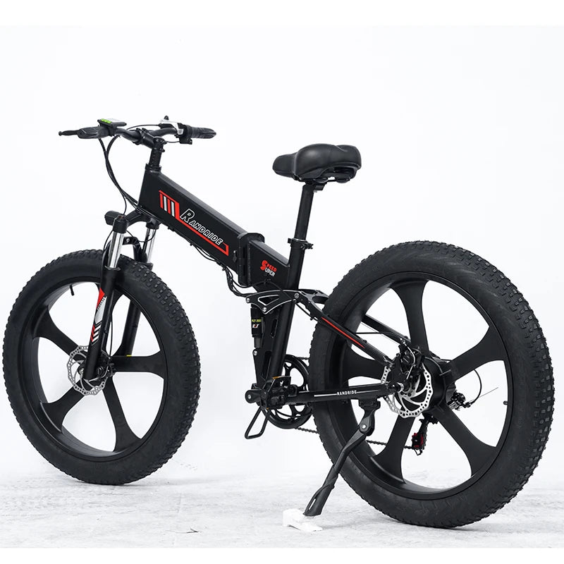 RANDRIDE YX26M 26-Inch Electric Bike - 1000W, Full Suspension