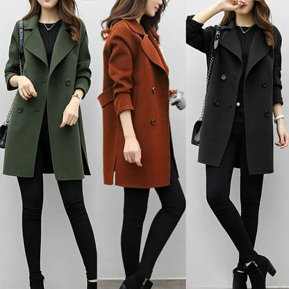 Women's Midi Trench Coat 