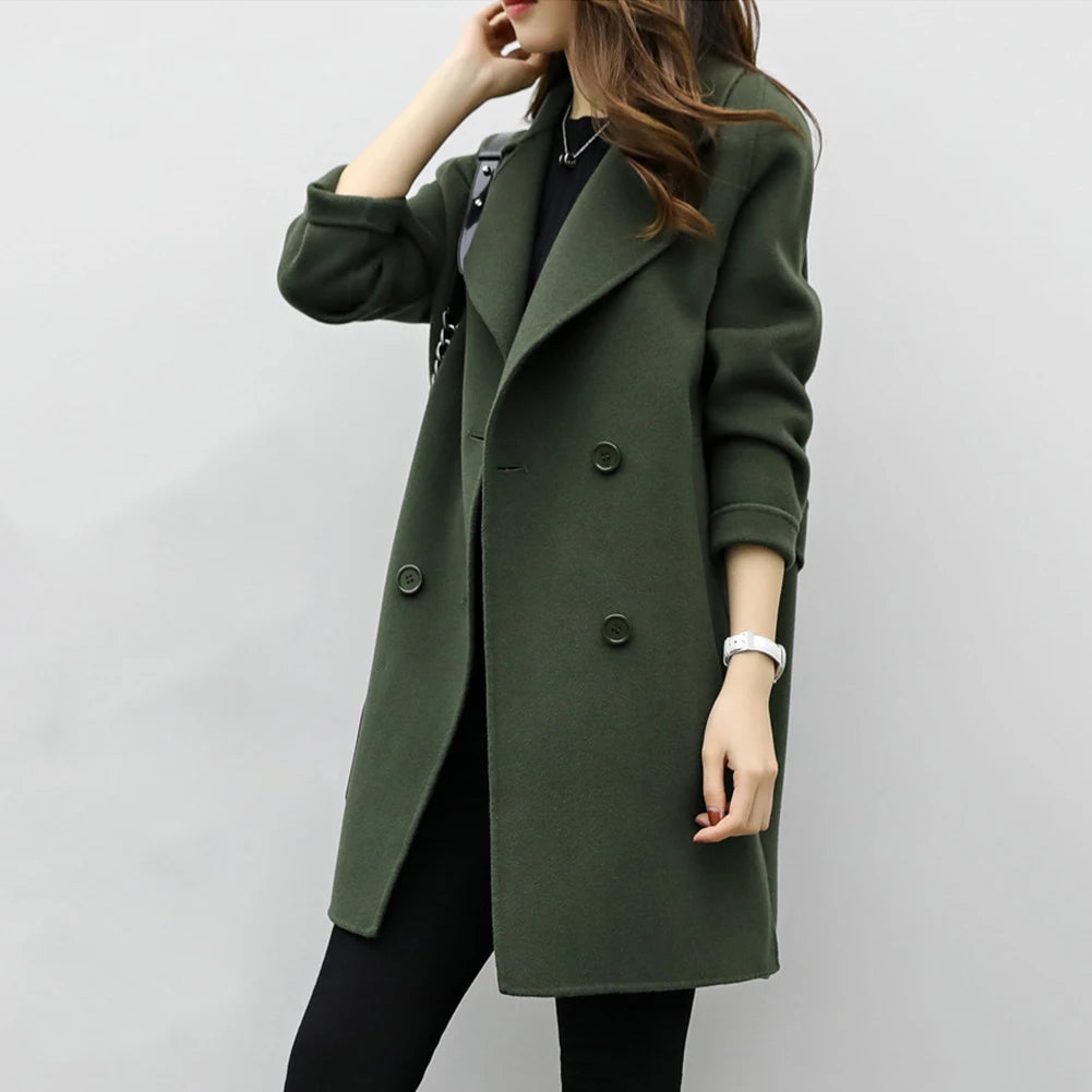 Women's Midi Trench Coat 