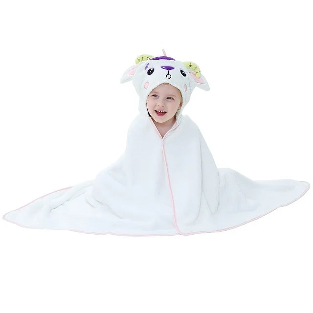 Toddler Hooded Baby Bath Towels—Soft, Warm, and Perfect for Snuggly Moments Toddler Hooded Baby Bath Towels Babbazon I Goat  -BABBAZON